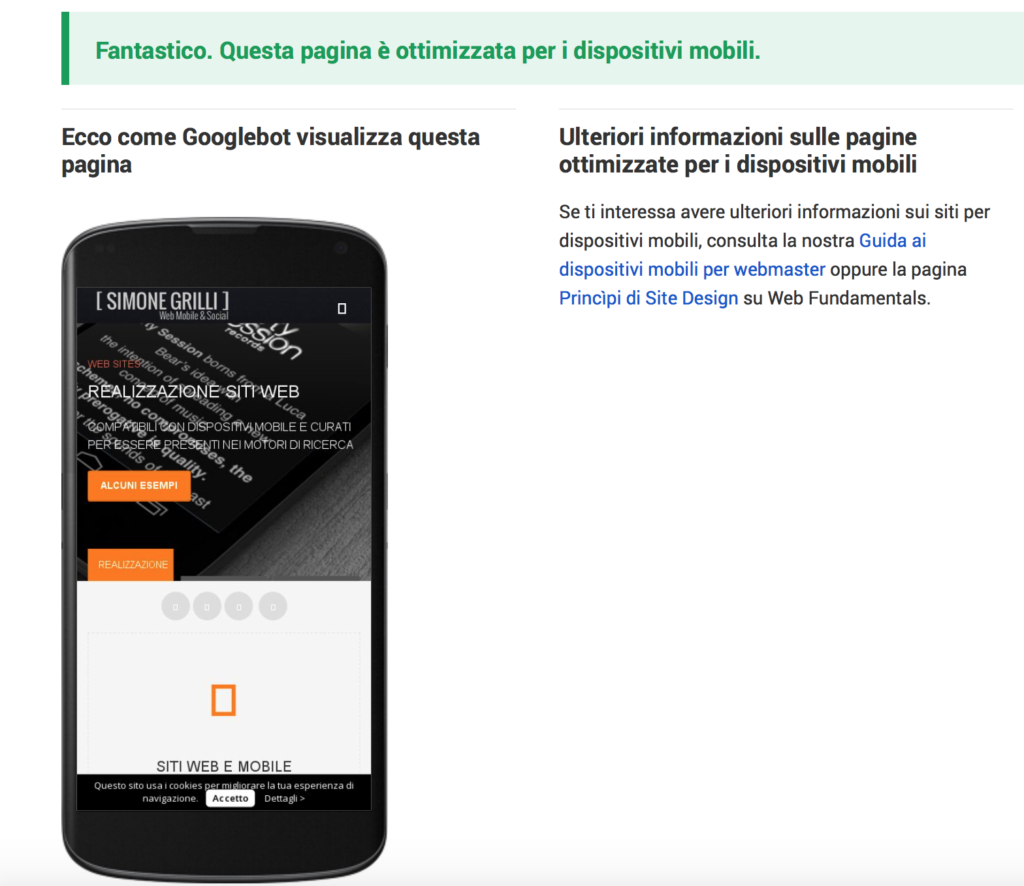 Test Sito Mobile