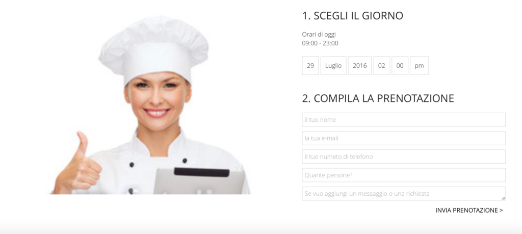 Sito Web per Ristorante