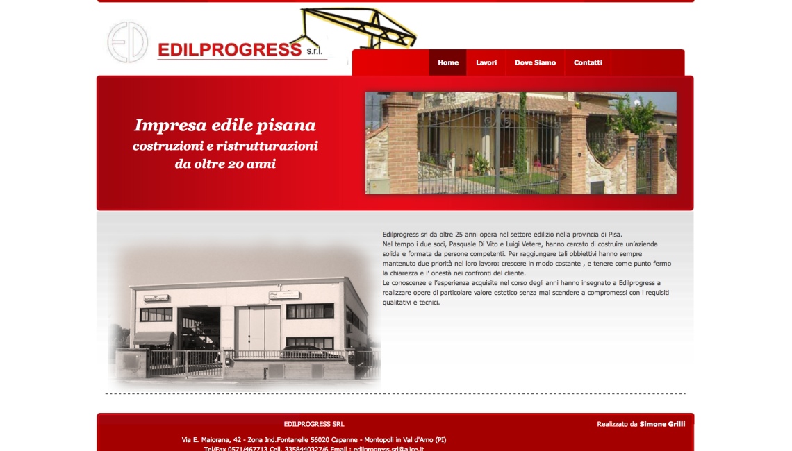 Sito Web impresa edile pisa